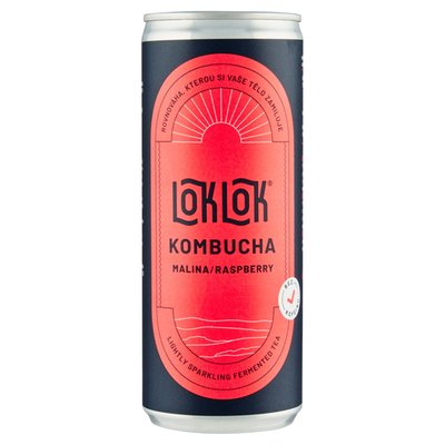 Obrázek ŠETŘÍME JÍDLEM: LokLok Kombucha malina 250ml