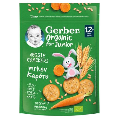 Obrázek GERBER Organic krekry s mrkví 100g