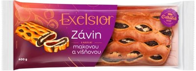 Obrázek Excelsior Závin s náplní makovou a višňovou