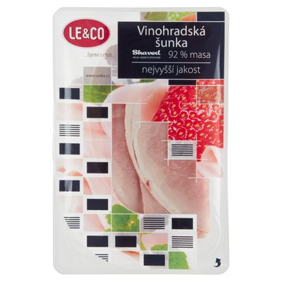 Obrázek ŠETŘÍME JÍDLEM: Le & Co Shaved Vinohradská šunka 100g