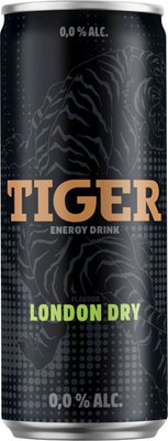 Obrázek Tiger energy drink London Dry flavoured 0,25L