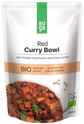 Obrázek ŠETŘÍME JÍDLEM: Auga Bio Red Curry Bowl s červeným kari kořením, houbami shiitake a čočkou