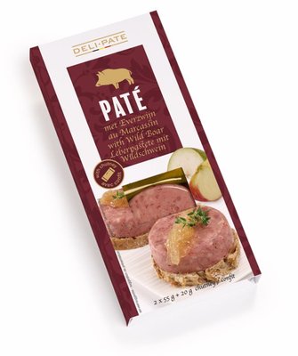Obrázek Paštika s masem z divočáka + chutney jablko a hruška 2 x 55 g +20 g