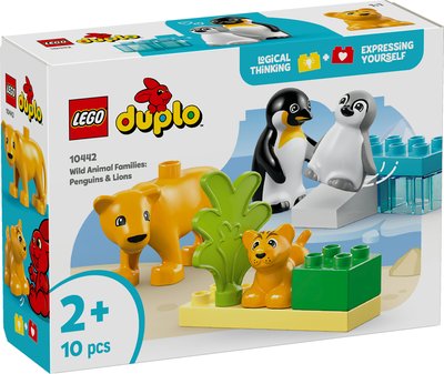 Obrázek LEGO® DUPLO® 10442 Rodinky divokých zvířat: Tučňáci a lvi