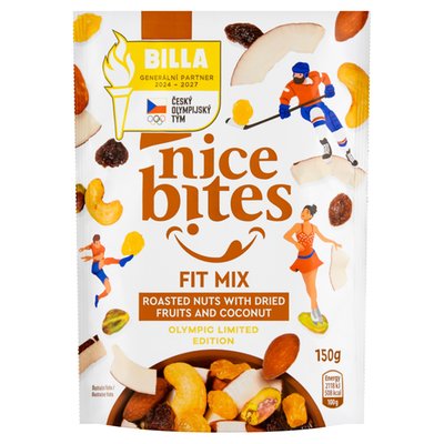 Obrázek Nice Bites Směs pražených jader skořápkových plodů, sušeného ovoce a kokosových lupínků 150g