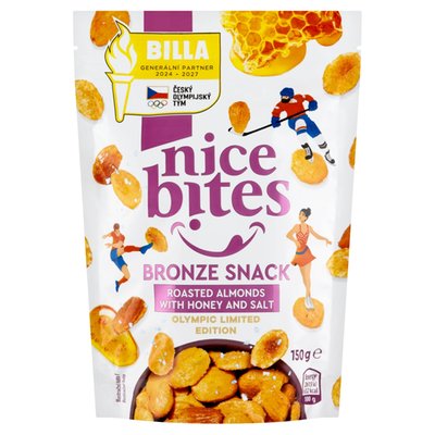 Obrázek Nice Bites Mandle jádra loupaná pražená s medem a solí plátky 150g