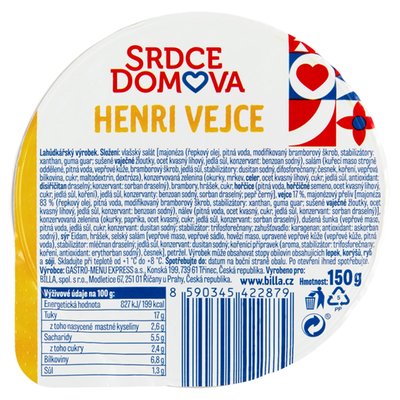 Obrázek Srdce domova Henri vejce 150g