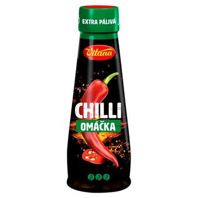 Obrázek ŠETŘÍME JÍDLEM: Vitana Chilli omáčka extra pálivá 180ml