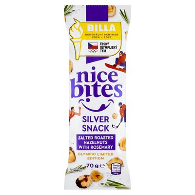 Obrázek Nice Bites Pražená solená jádra lískových ořechů s rozmarýnem 70g