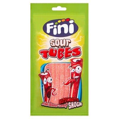Obrázek ŠETŘÍME JÍDLEM: Fini Sour Strawberry Tubes 75g