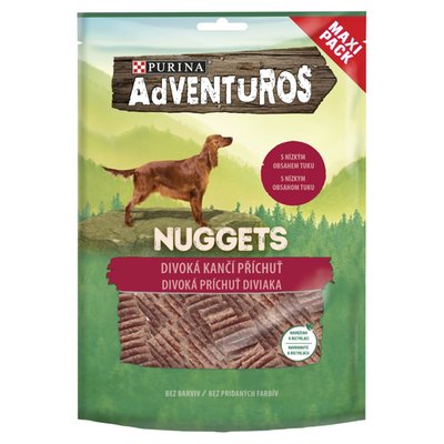 Obrázek ŠETŘÍME JÍDLEM: ADVENTUROS Nuggets s kančí příchutí 300g
