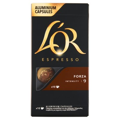 Obrázek ŠETŘÍME JÍDLEM: L'OR Espresso Forza pražená mletá káva v kapslích 10 ks 52g