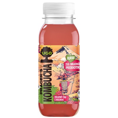 Obrázek ŠETŘÍME JÍDLEM: Ugo Kombucha s malinou 250ml