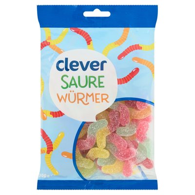 Obrázek clever Kyselé želé s ovocnými příchutěmi 300g