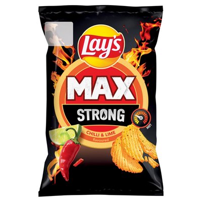 Obrázek ŠETŘÍME JÍDLEM: Lay's Max Strong smažené bramborové lupínky s příchutí chilli a limetky 55g