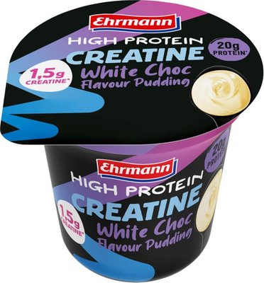 Obrázek Ehrmann High Protein Creatine White Choc Flavour Pudding 230g