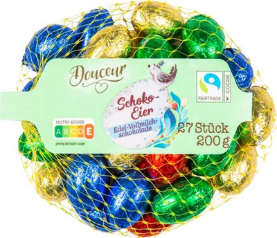 Obrázek Vajíčka z mléčné čokolády 27 kusů