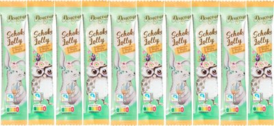 Obrázek Lízátko z mléčné (64 %) a bílé (36 %) čokolády 10 kusů.