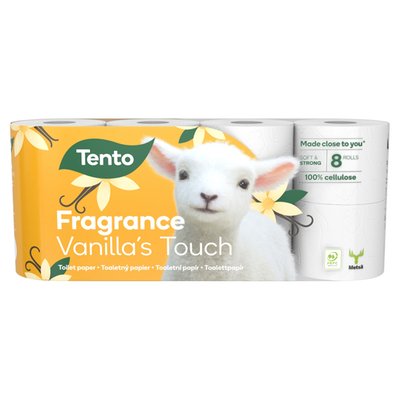 Obrázek Tento Fragrance Vanilla's Touch toaletní papír 3 vrstvy 8 rolí