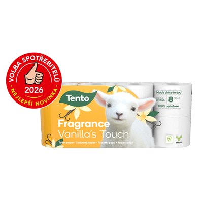 Obrázek Tento Fragrance Vanilla's Touch toaletní papír 3 vrstvy 8 rolí