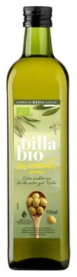 Obrázek BILLA BIO Extra panenský olivový olej 750ml