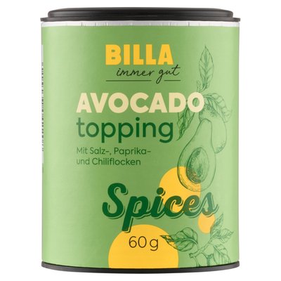 Obrázek BILLA Kořenicí směs na avokádo se solnými vločkami, paprikou a chilli 60g