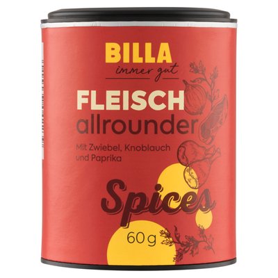 Obrázek BILLA Univerzální kořenicí směs na maso s cibulí, česnekem a bylinkami 60g