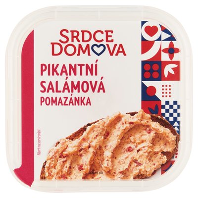 Obrázek Srdce domova Pikantní salámová pomazánka 135g