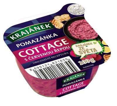 Obrázek Krajánek pomazánka cottage s červenou řepou 100 g