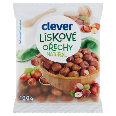 Obrázek clever Lískové ořechy natural 100g
