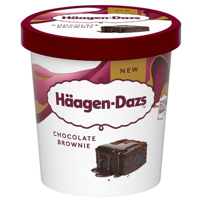 Obrázek Häagen-Dazs Kakaová smetanová zmrzlina s kousky brownies a slanou čokoládovou omáčkou 420ml