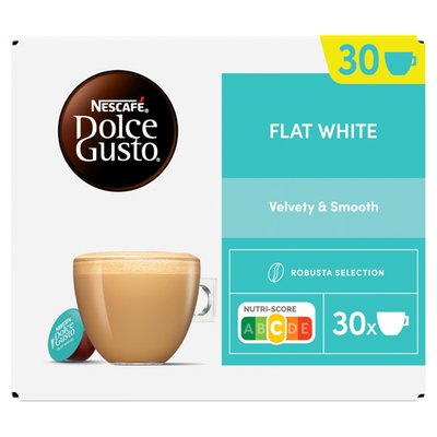Obrázek NESCAFÉ Dolce Gusto Flat White - kávové kapsle - 30 ks