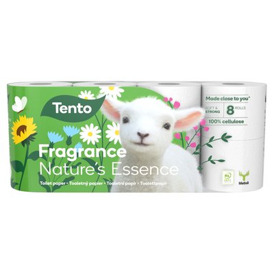 Obrázek Tento Fragrance Nature's Essence toaletní papír 3 vrstvy 8 rolí
