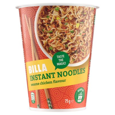 Obrázek BILLA Instantní nudle s příchutí sezamové kuře 75g