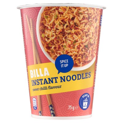 Obrázek BILLA Instantní nudle s příchutí sladkého chilli 75g