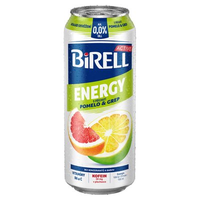 Obrázek Birell Active Energy s příchutí pomelo & grep 0,5l