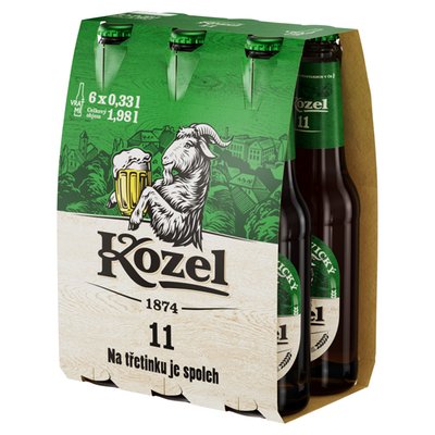Obrázek Velkopopovický Kozel 11 pivo ležák světlý 6 x 0,33l (1,98l)