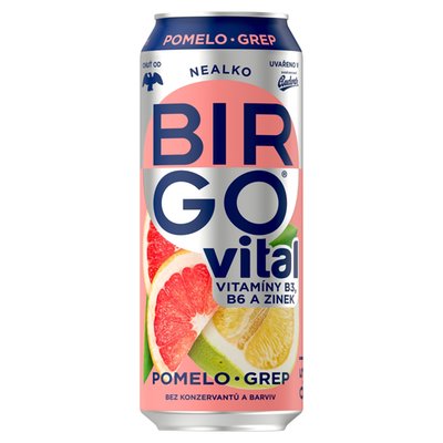 Obrázek Birgo Vital nealko s příchutí pomelo-grep 0,5l