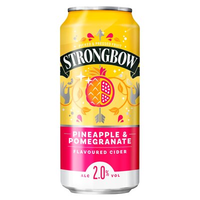 Obrázek Strongbow S příchutí ananasu a granátového jablka 440ml