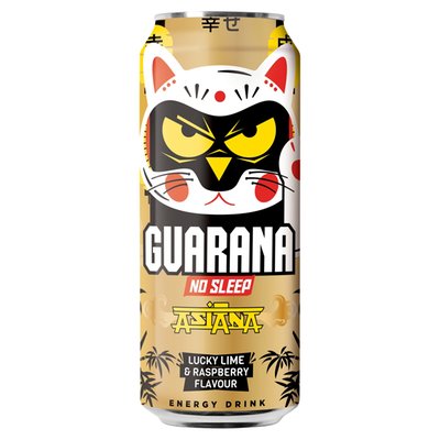 Obrázek Guarana No Sleep Asiana Lucky Lime & Raspberry Energy Drink 500ml