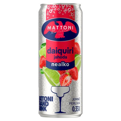 Obrázek Mattoni Daiquiri jahoda nealko jemně perlivá 0,33l