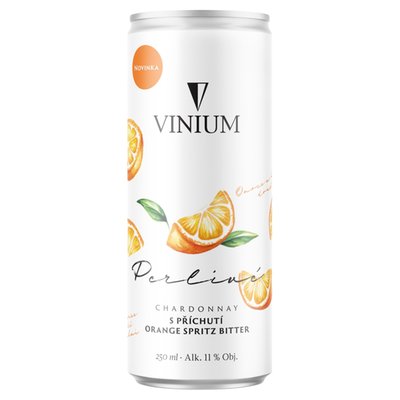 Obrázek Vinium Perlivé Chardonnay s příchutí Orange Spritz Bitter 250 ml