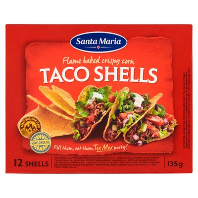 Obrázek Santa Maria Křupavé smažené kukuřičné tortilly 12 ks 135g