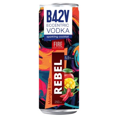 Obrázek B42V ECCENTRIC VODKA FIRE Mango chilli 5,5% 0,25l