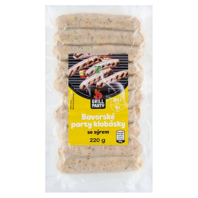 Obrázek GRILL Party Bavorské party klobásky se sýrem 220g