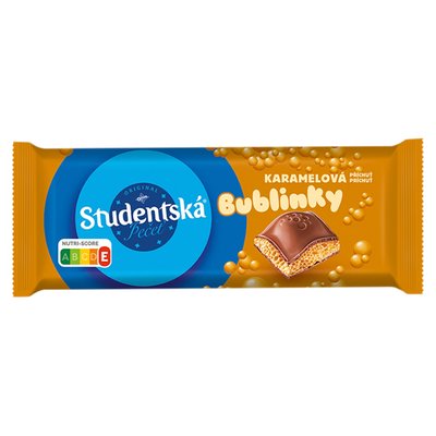 Obrázek Studentská pečeť Bublinky mléčná a příchuť karamelu 36g