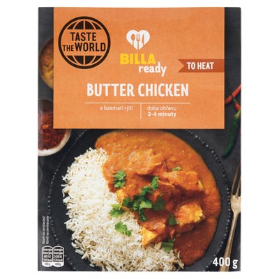 Obrázek BILLA Ready Butter chicken s basmati rýží 400g