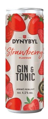 Obrázek DYNYBYL GIN TONIC STRAWBERRY 4,5%