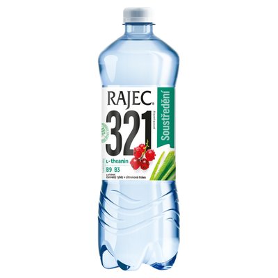 Obrázek Rajec 321 jemně perlivý s příchutí červený rybíz + citronová tráva 0,75l