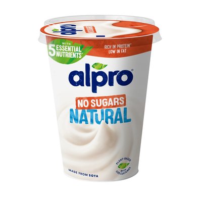 Obrázek ALPRO Sójový fermentovaný výrobek Bílý bez přidaného cukru 400g